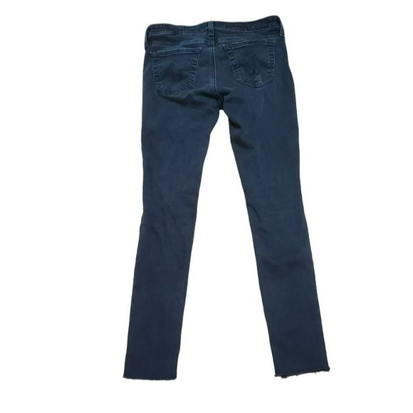 AG Adriano Goldschmied Black The Legging Ankle Super Skinny Ankle Denim Jeans Si - Picture 2 of 9